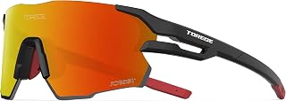 TOREGE Z87 Sports Sunglasses for Men and Women-UV Protection, Ideal for Cycling, Fishing, Baseball, Running, Golf Iceman