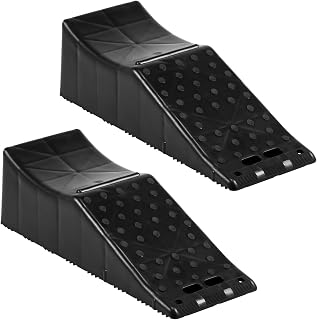 Heavy Duty Car Ramps 2 Pack,RV Wheel Ramp 20,000lbs Capacity,5.5" Lift Non-Slip Portable Vehicle Service Ramps, Oil Change Tire Repair Ramps for Trucks, SUVs, RVs, Campers,Tandem Axle Trailers