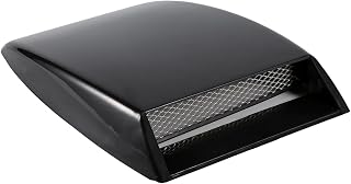 aqxreight Universal Car Decorative Air Flow Intake Hood Scoop Bonnet Vent Sticker Cover(black)