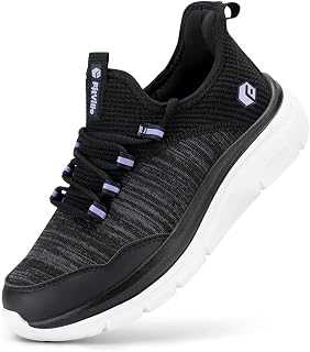 FitVille Womens Extra Wide Trainers Mesh Running Shoes