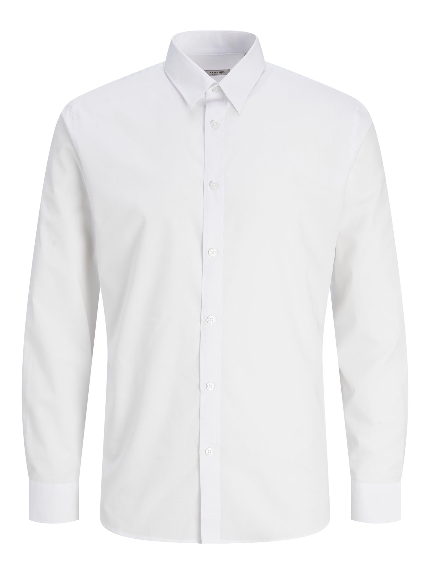 JJ Rebel Men's Jrebgavin Solid Shirt LS Noos Shirt (Pack of 1)