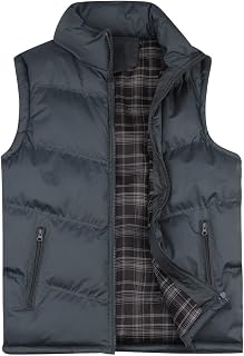 YOUTHUP Men's Outerwear Vests Winter Gilet Warm Padded Sleeveless Jacket