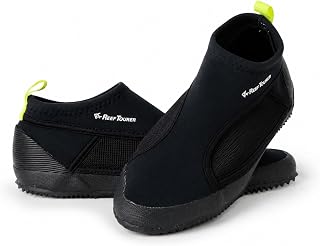 Reef Tourer RBW3041P Snorkeling Marine Shoes, With Finger Guard, Adult, Unisex, 8.3 - 11.0 inches (21 - 28 cm), Black/Blue/Violet