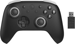8Bitdo Ultimate 3C+ Wireless Controller for PC & Android, Stealth Black | Dual Force Ring TMR Joystick, 2 Back Buttons with Lock, Enhanced Grip, Enhanced Vibration, 8Speed, Hall Effect Triggers