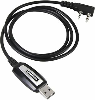 TIDRADIO CH340 USB Programming Cable Chip Compatible with Baofeng UV-5R | UV-5RM UV-5R Mini GT-5R RT-470X TD-H8 TD-H3 and Multiple Models RT24 RT27 Walkie Talkies-Easy Setup, No Driver Needed