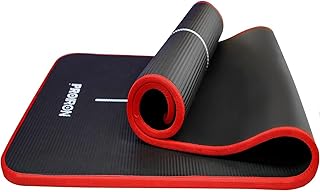 PROIRON Thick 10MM Yoga Mat, Non-Slip Mat, for Yoga /Pilates /Gym | Renfort des bords résistant à la déchirure, Plat,Bonne élasticité, Tapis de camping pour le voyage,NBR,1860x660x10mm