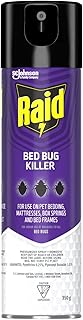 Raid Bed Bug Killer Spray, Kills Bugs & Eggs on Contact, 350g | Indoor Bed Bug Treatment, Kills On Contact, Targets Mattresses & Bed Frames, Safer Chrysanthemum Formula, Continuous Aerosol