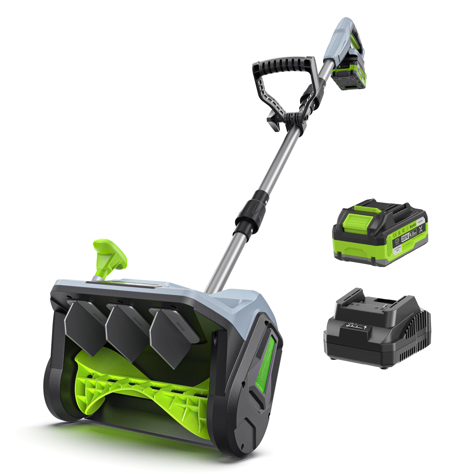 20V Cordless Snow Shovel, 13" Snow Blower for Driveway/Steps/Patio/Sidewalk | 13