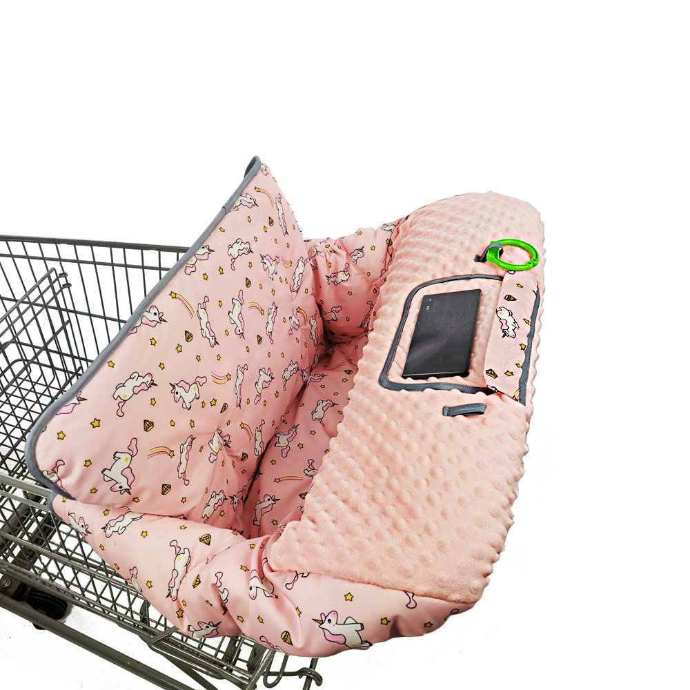 RHYDEER Shopping cart Cover for Babies-high Chair Cover, Dotted Minky Touching, 