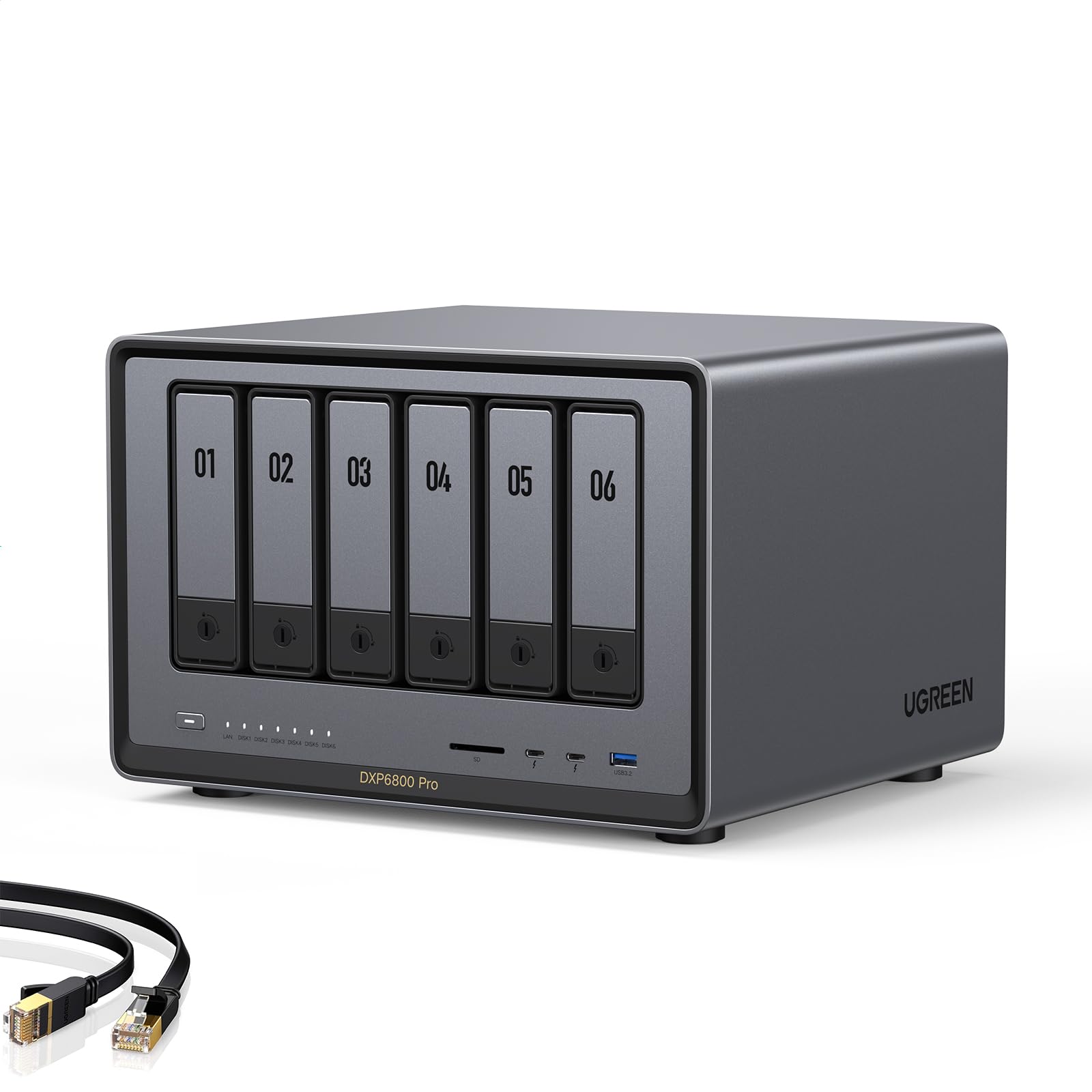 UGREEN NAS DXP6800 Pro 6-Bay for Teams, Small Businesses File Server | Intel i5 
