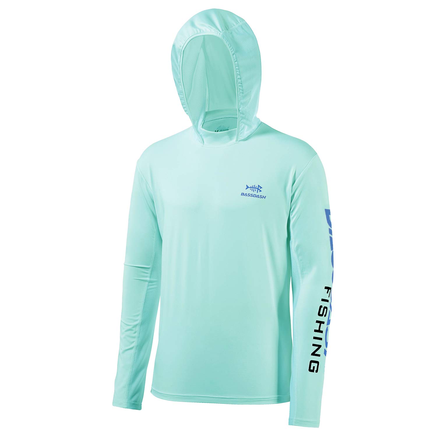 BASSDASH UPF 50+ Men’s UV Sun Protection Long Sleeve Performance Fishing Hoodie 