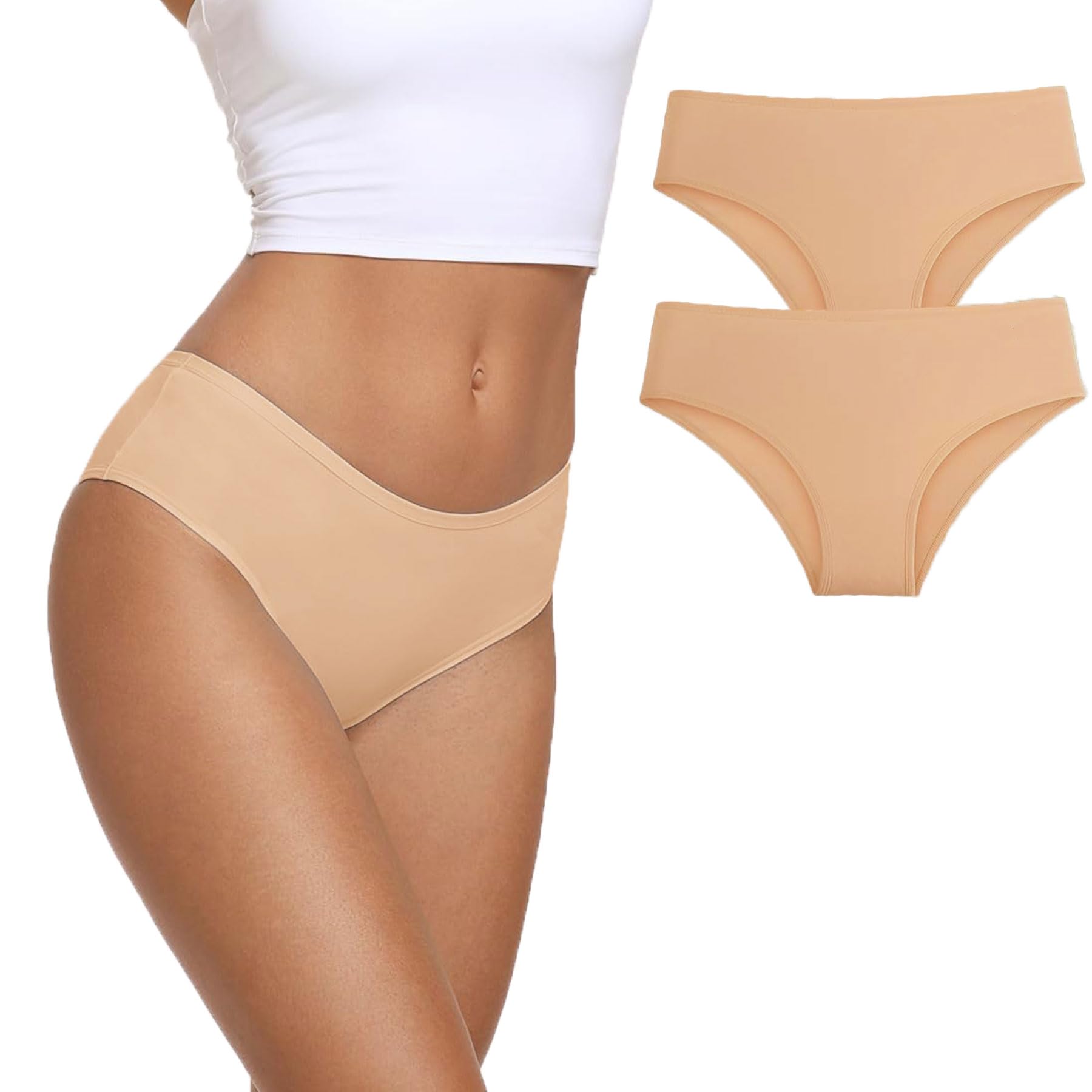 Biancheria intima in cotone da donna, mutandine bikini morbide traspiranti, desi