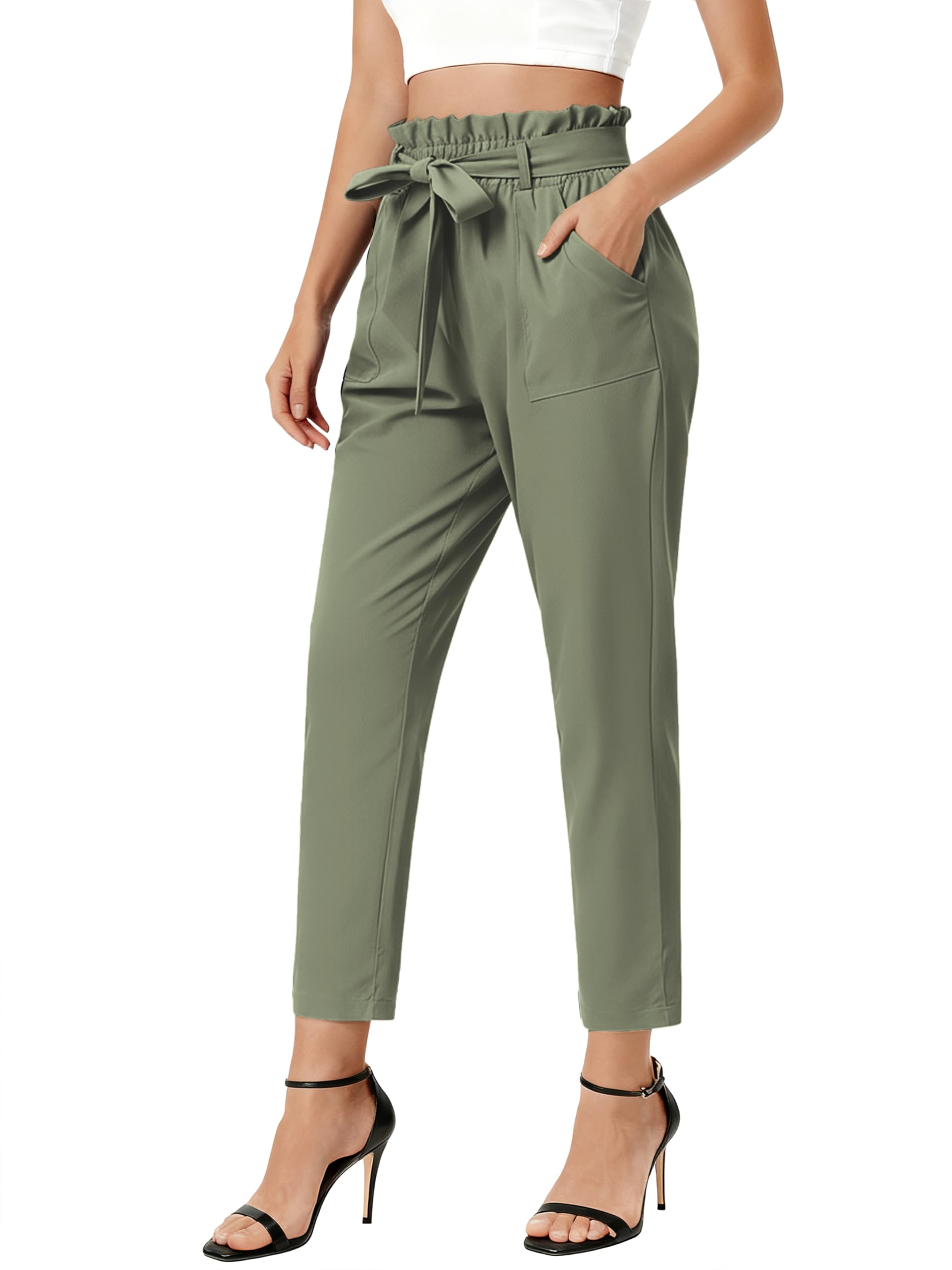 GRACE KARIN Women Work Pants, High Waist Dress Trousers Business Casual