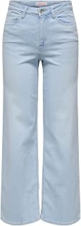 ONLY Jean femme à jambe large ONLMADISON - Taille haute - Coupe large