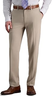 Haggar Men's Men's Premium Comfort Dress Pant - Slim Fit Flat Front Pant Dress Pants