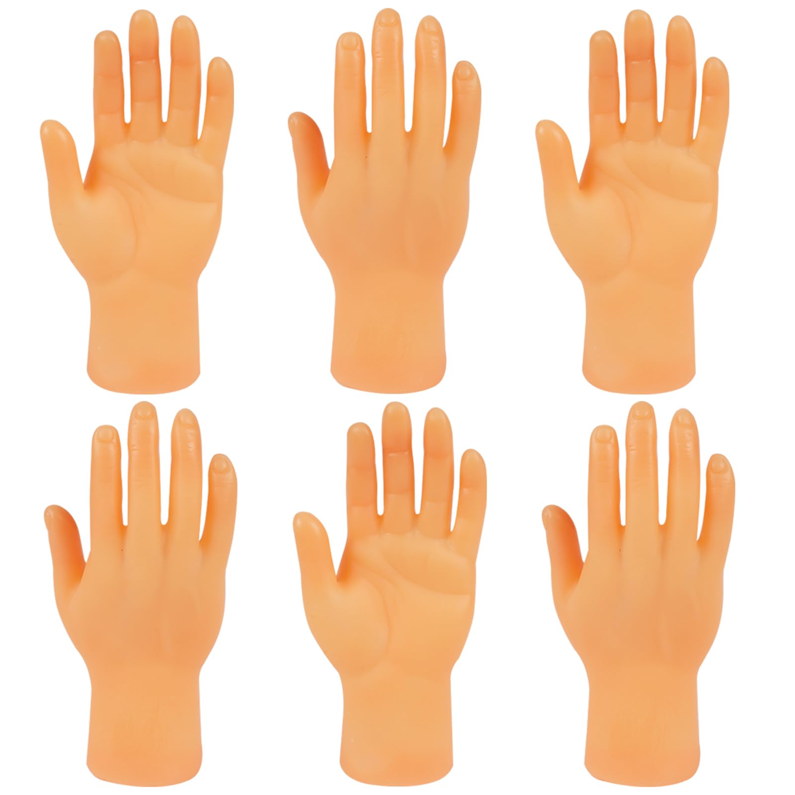 Aolso Tiny Hands, 6 Pcs Finger Puppets, Miniature Little Hands Finger Puppets, F