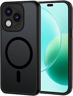 XTCASE Magnetic Cover for Honor 400 Lite Translucent Matt, Black