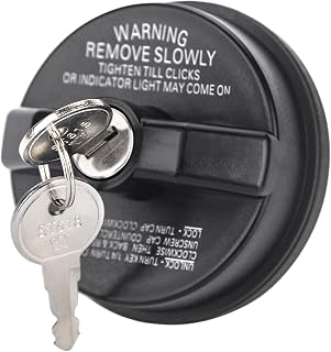 ZONFANT Locking Gas Cap W/2 Keys, Lock Fuel Cap, Replace#10504 77300-47020 | Compatible With Chevy Honda Nissan Acura Mazda Cadillac GMC Vehicle 4Runner FJ Cruiser Silverado Camaro And More