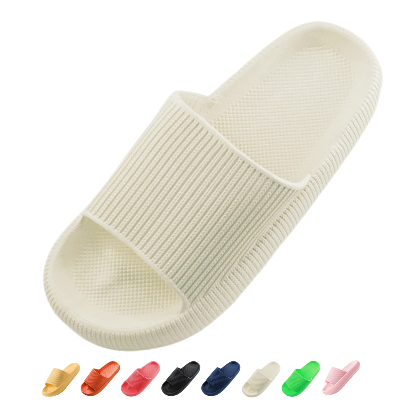 Sumvov Slippers for Women Men Non-Slip Slippers for Shower Pool, House Slippers 