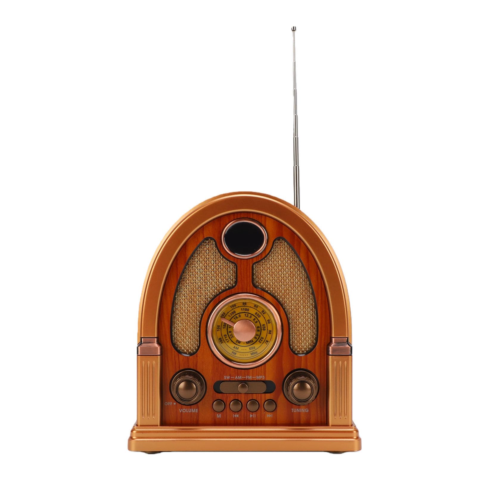 VBESTLIFE Retro Portable AM FM SW Radio, Bluetooth True Wireless Stereo with USB