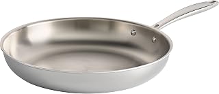 Tramontina Signature Tri-Ply Clad Stainless Steel 12-Inch Large Frying Pan | Induction-Ready Skillet, Dishwasher-Safe, NSF-Certified