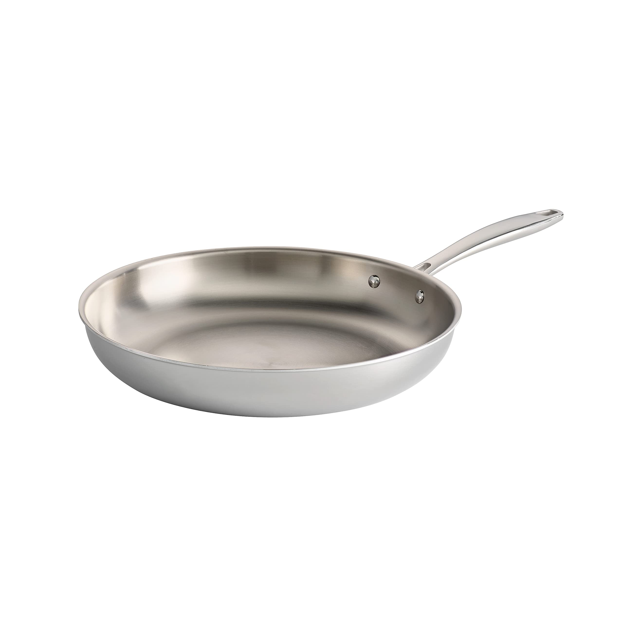 Tramontina Signature Tri-Ply Clad Stainless Steel 12-Inch Large Frying Pan | Ind