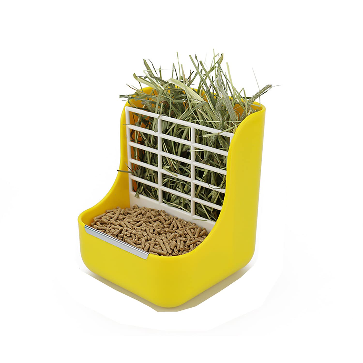 QIXNJALG Rabbit Feeder Bunny Guinea Pig Hay Feeder,Chinchilla Plastic Food Bow， 