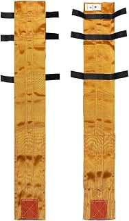 "Fork Tender" Forklift Fork Covers for Delicate Load Handling, Heavy Duty Hi Vis Nylon Protective Sleeve, Fits Forks 3"-6" Wide (42"-48" Long Forks)