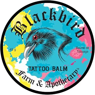 Blackbird Farm & Apothecary Tattoo Aftercare Balm, Helps heal and maintain your tattoo, Handmade in Canada, 45 g