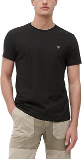 Marc O'Polo Hombre con pequeño Logotipo Impreso, cómoda Parte Superior de algodón orgánico, Camiseta de Manga Corta Informal