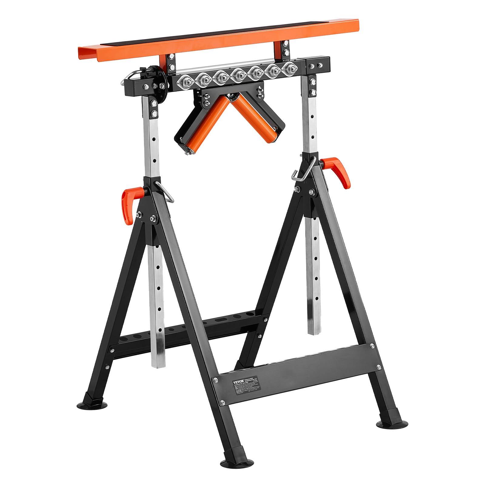 VEVOR 4-in-1 Roller Stand, 440 lb Load Capacity, 33-50 in Adjustable Height, Fol