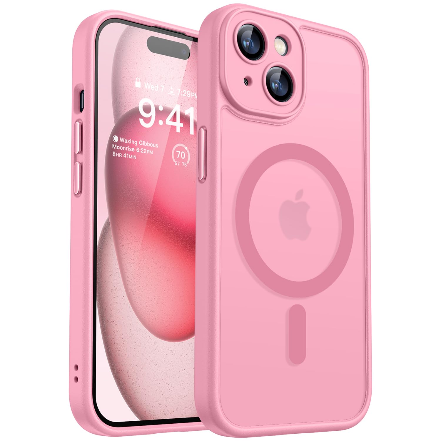 CANSHN Magnetic Compatible with iPhone 15 Case, Upgraded [Full Camera Protection