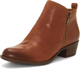 Lucky Brand Womens Basel Almond Toe Leather Western Boots