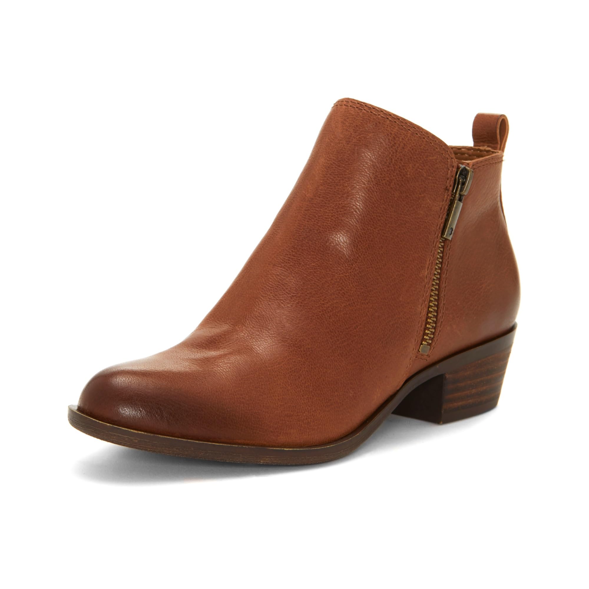 Lucky Brand Womens Basel Almond Toe Leather Western Boots