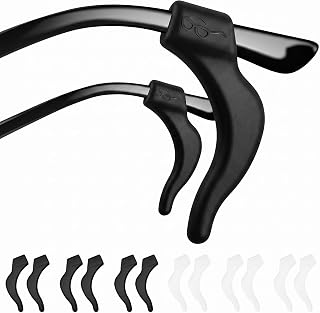 12 Pcs 6 Pairs Stop Glasses Slipping Down Nose,Anti Slip Glasses Grips | Glasses Ear Grips,Glasses Anti Slip,General Purpose
