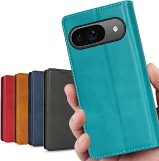 Google pixel 9 case notebook type universal pixel 9 pro shockproof pixel 9 pixel9 pro case notebook docomo au SIM free all compatible softbank pixel 9 cover pixel 9 pro cover pixel 9 pro case iCoverCase magnetic card case smartphone case card slot stand calm color retro turquoise