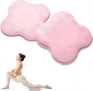 Yoga Knee & Elbow Cushions, Extra Thick Foam, 2 Pack, for Knees, Elbows, Wrists, Hands & Head, Pilates & Kneeling Pads