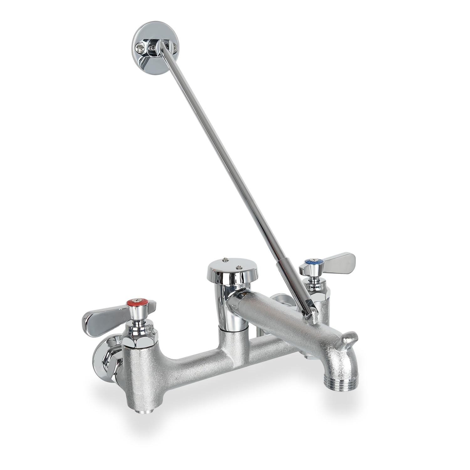 Phivan Commercial Mop Sink Faucet with Vacuum Breaker, Wall Mount Service Sink F