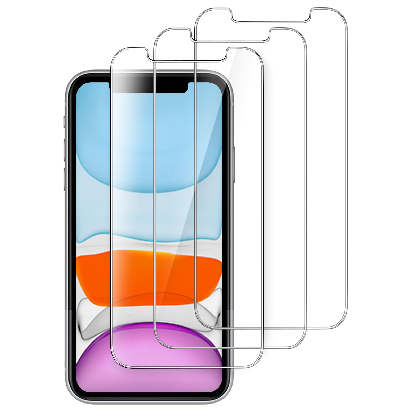 JETech Screen Protector for iPhone 11/XR (3-Pack)