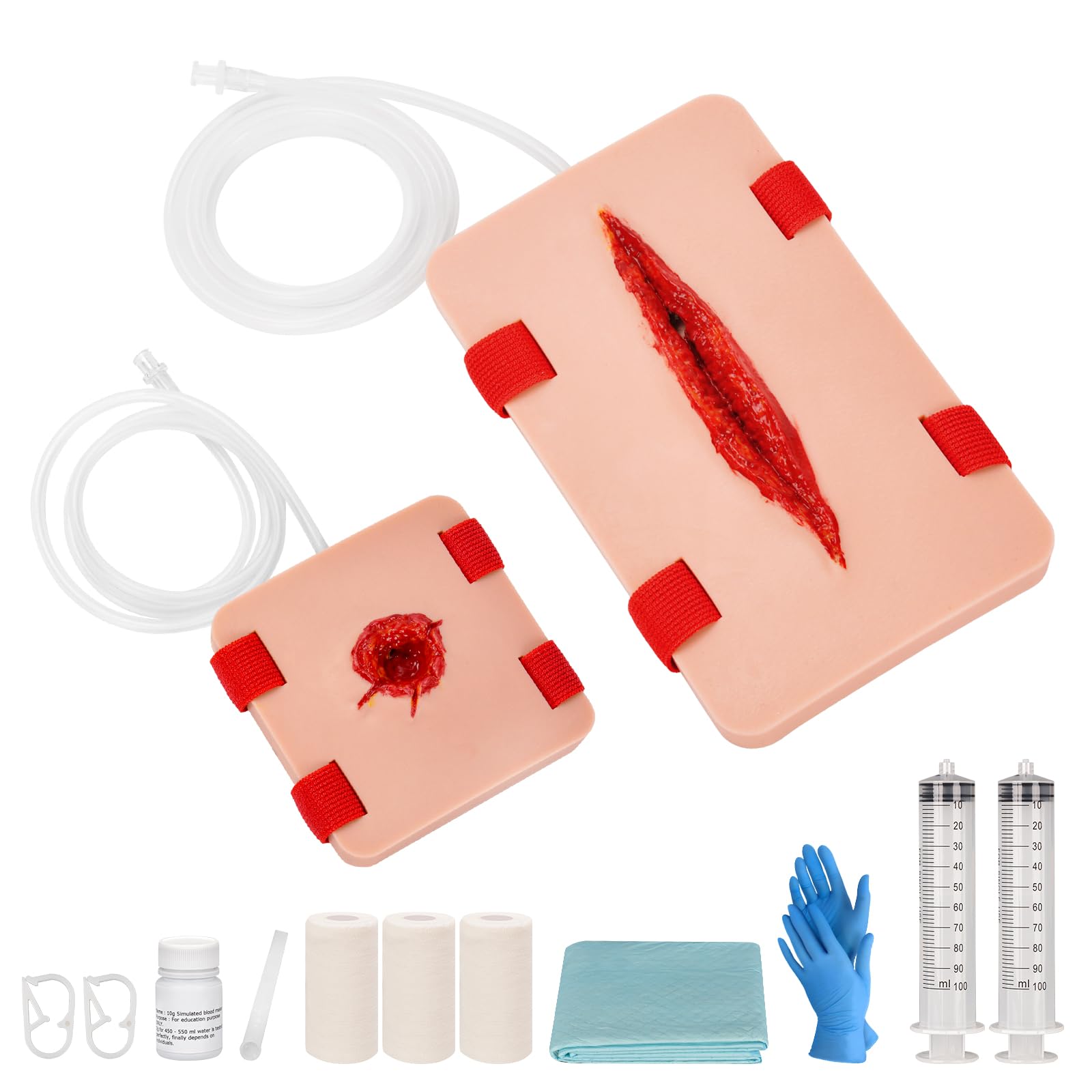Simedutech Wearable Bullet & Laceration Wound Packing Training Kit | Stop the Bl