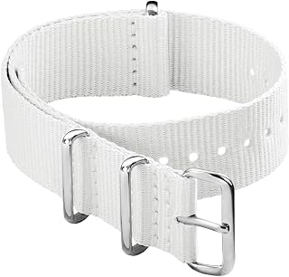 Archer Watch Straps - Classic Military Style Nylon Watch Strap - Choice of Color and Size (18mm, 20mm, 22mm, 24mm)