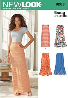 New Look 6288 Easy Women's Pull-On Knit Skirt Sewing Pattern, Sizes 8-20