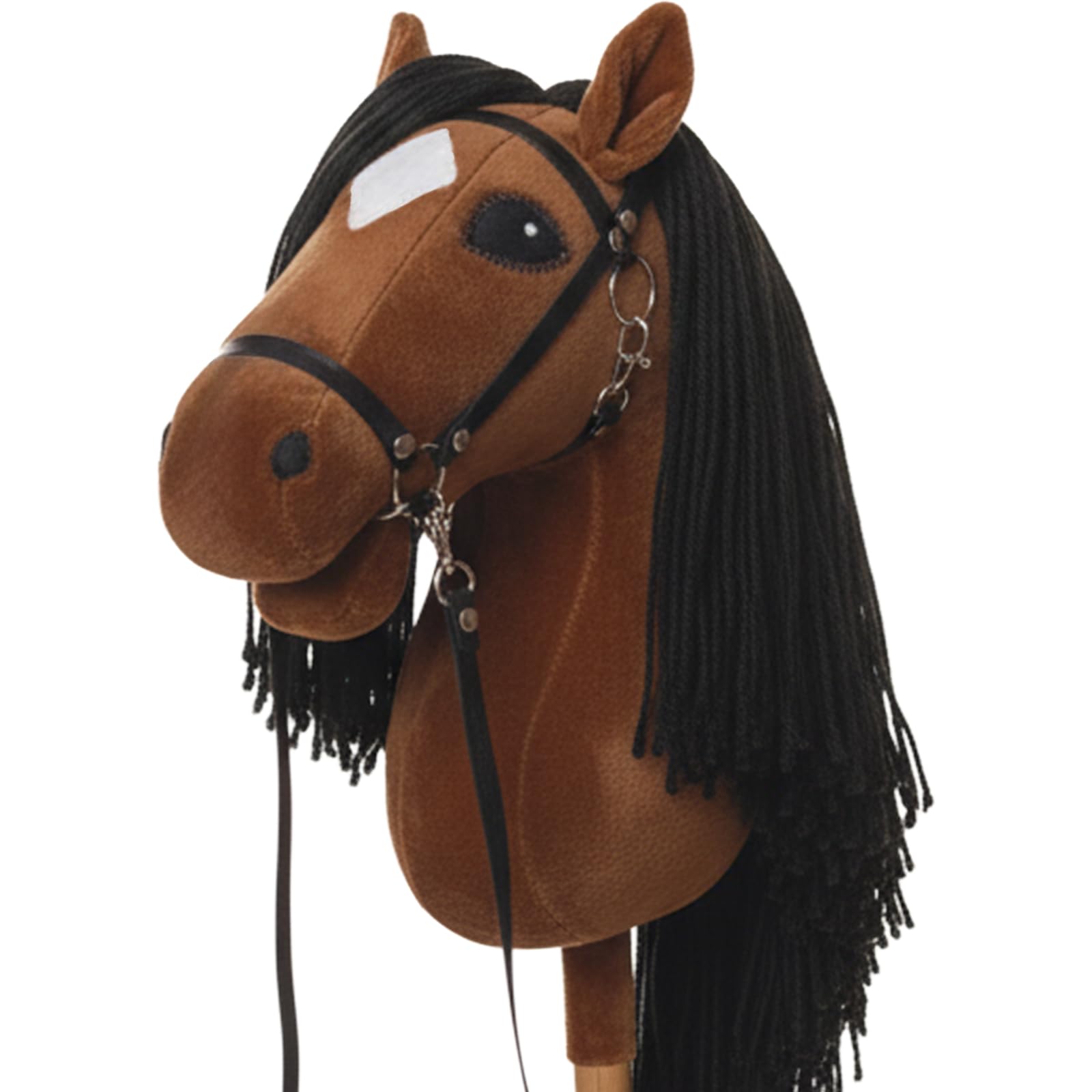 WALIKI Premium Stick Horse for Kids, Teens & Adults | 30” Plush Hobby Horse with