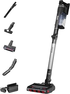 Shark Stratos Cordless Stick Vacuum Cleaner, Charcoal/Silver, IZ420UKT | 120 Mins Run-Time (2 Batteries), Clean Sense IQ & Anti-Odour, Pet, Crevice & Multi-Surface Tools