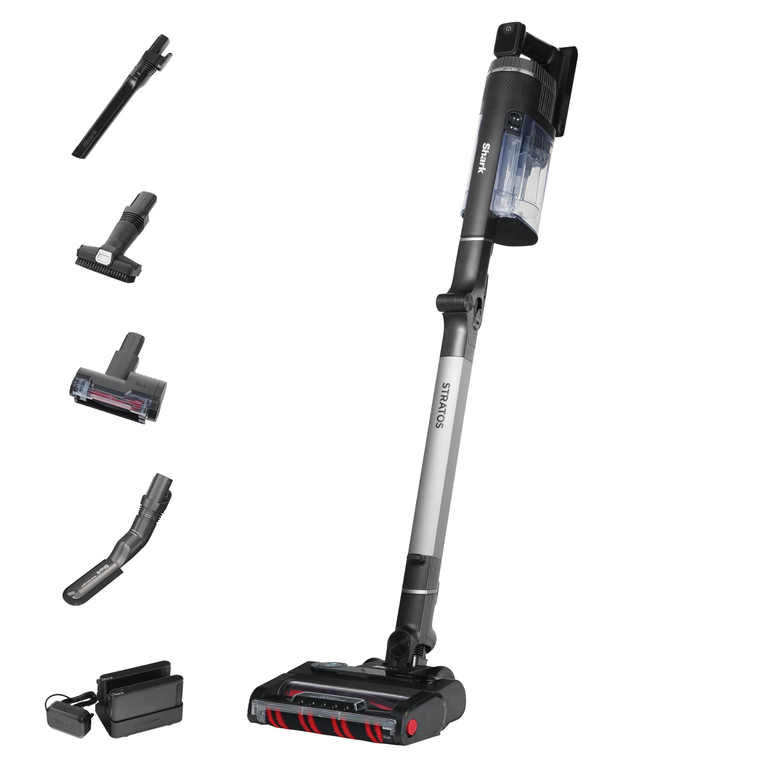 Shark Stratos Cordless Stick Vacuum Cleaner, Charcoal/Silver, IZ420UKT | 120 Min