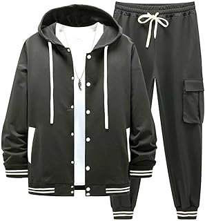 DONYKARRY Men's Tracksuits Sweatsuits For Men Summer Suits 2 Piece Lightweight Casual Athletic Sports Jogging Sets