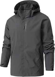 Waterproof Rain Jacket for Women Lightweight Hooded Raincoat for Hiking Travel Outdoor Softshell Windbreaker Jacket