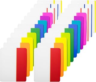 KICNIC 480 Pieces Sticky Tabs 2 in, Colored Page Markers, Index Tabs | Repositionable Tags, Reading Tabs, Self Adhesive Tape Flags, for Books, Binders, Notebook and File Folders, 24 Sets 12 Colors