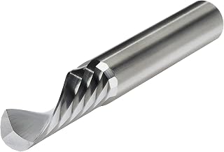 Micro 100 SFL-500-812 Square End Mill - Downcut, 1/2" Cutter Dia, 1-1/2" LOC, 1 Fl, 1/2" Shank Dia, 4" OAL, Uncoated
