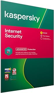 Kaspersky Internet Security 2021 | 1 Device | 1 Year | Antivirus and Secure VPN Included | PC/Mac/Android | UK Activation Code by Post